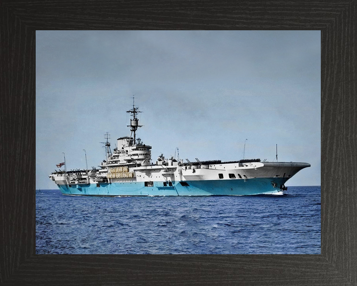 HMS Implacable (R86) Royal Navy Implacable Class Aircraft Carrier Starboard View Photo Print Wall Art Decor - Posters, Prints, & Visual Artwork - by Hampshire Prints (image 3 of 9)