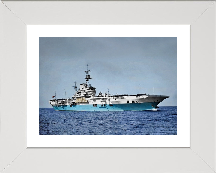 HMS Implacable (R86) Royal Navy Implacable Class Aircraft Carrier Starboard View Photo Print Wall Art Decor - Posters, Prints, & Visual Artwork - by Hampshire Prints (image 4 of 9)