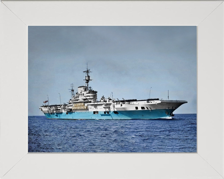HMS Implacable (R86) Royal Navy Implacable Class Aircraft Carrier Starboard View Photo Print Wall Art Decor - Posters, Prints, & Visual Artwork - by Hampshire Prints (image 5 of 9)