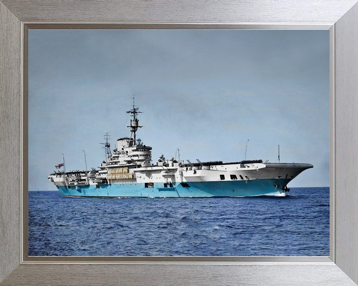 HMS Implacable (R86) Royal Navy Implacable Class Aircraft Carrier Starboard View Photo Print Wall Art Decor - Posters, Prints, & Visual Artwork - by Hampshire Prints (image 7 of 9)
