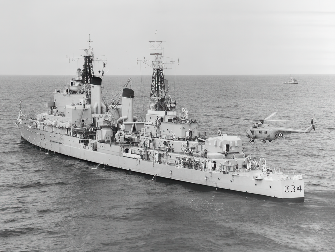 HMS Lion C34 Tiger Class Light Cruiser Port Quarter View Photo Print - Posters, Prints, & Visual Artwork - by Hampshire Prints (image 1 of 9)
