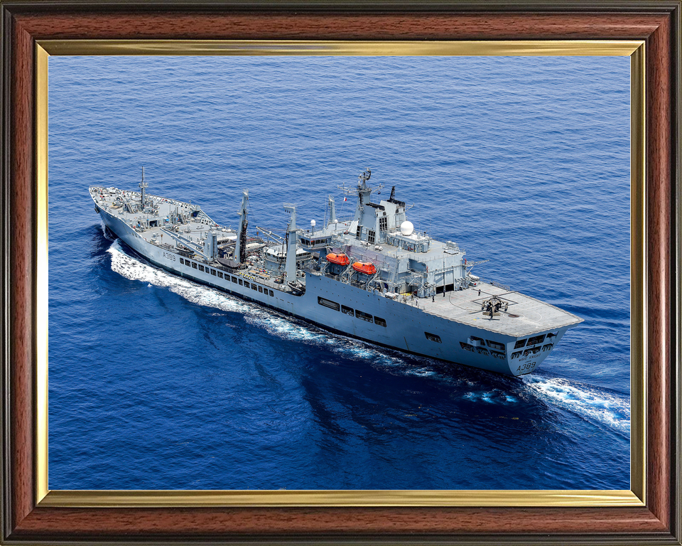 RFA Wave Knight A389 Wave Class Tanker August 2021 Haiti Black Hawk Flight Deck