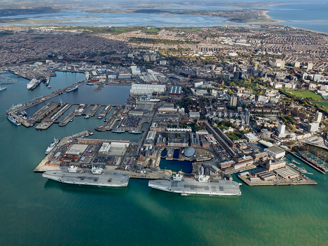 HMNB Portsmouth 2005 Aerial Photo Print - Posters, Prints, & Visual Artwork - by Hampshire Prints (image 1 of 9)