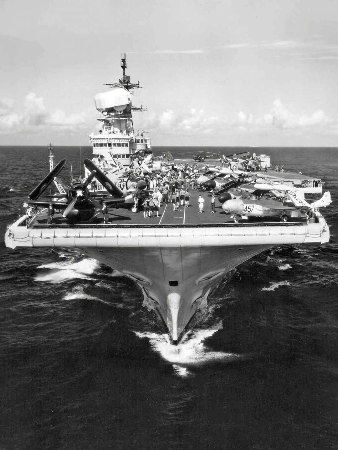 HMS Victorious R38 Illustrious Class Aircraft Carrier Bow View Photo Print - Posters, Prints, & Visual Artwork - by Hampshire Prints (image 1 of 9)