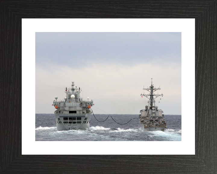 RFA Wave Ruler A390 Wave Class Tanker March 2007 Replenishment at Sea USS Donald Cook Photo Print - Posters, Prints, & Visual Artwork - by Hampshire Prints (image 2 of 9)