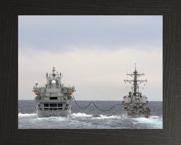 RFA Wave Ruler A390 Wave Class Tanker March 2007 Replenishment at Sea USS Donald Cook Photo Print - Posters, Prints, & Visual Artwork - by Hampshire Prints (image 3 of 9)