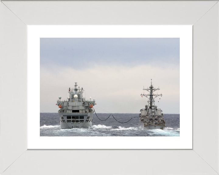 RFA Wave Ruler A390 Wave Class Tanker March 2007 Replenishment at Sea USS Donald Cook Photo Print - Posters, Prints, & Visual Artwork - by Hampshire Prints (image 4 of 9)