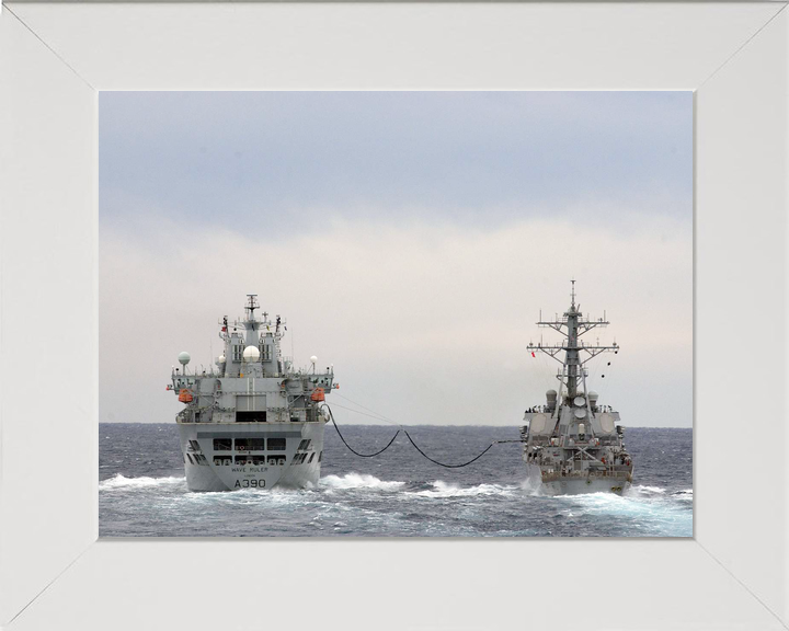 RFA Wave Ruler A390 Wave Class Tanker March 2007 Replenishment at Sea USS Donald Cook Photo Print - Posters, Prints, & Visual Artwork - by Hampshire Prints (image 5 of 9)