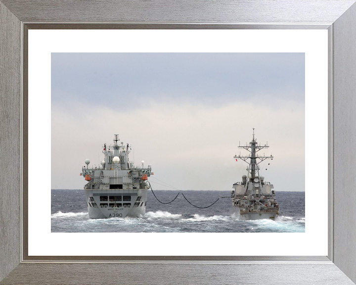 RFA Wave Ruler A390 Wave Class Tanker March 2007 Replenishment at Sea USS Donald Cook Photo Print - Posters, Prints, & Visual Artwork - by Hampshire Prints (image 6 of 9)