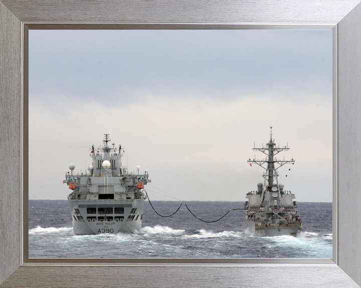 RFA Wave Ruler A390 Wave Class Tanker March 2007 Replenishment at Sea USS Donald Cook Photo Print - Posters, Prints, & Visual Artwork - by Hampshire Prints (image 7 of 9)