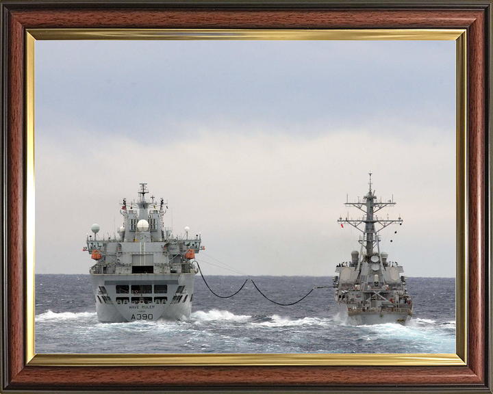 RFA Wave Ruler A390 Wave Class Tanker March 2007 Replenishment at Sea USS Donald Cook Photo Print - Posters, Prints, & Visual Artwork - by Hampshire Prints (image 9 of 9)