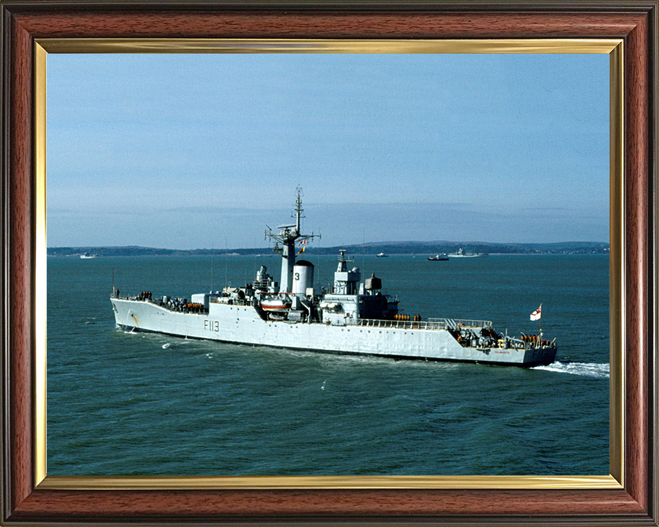 HMS Falmouth F113 Royal Navy Rothesay Class Frigate Photo Print or Framed Print - Hampshire Prints