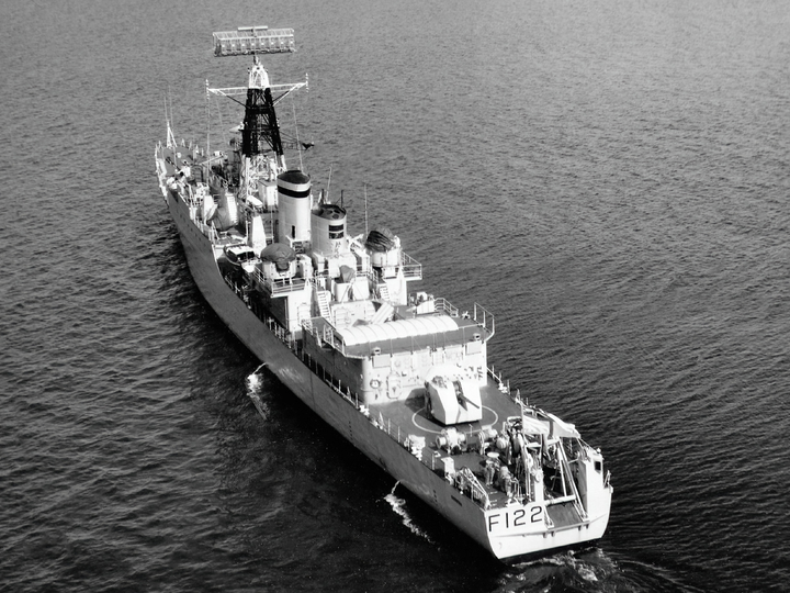 HMS Gurkha (F122) Royal Navy Tribal Class Frigate Port Quarter View Photo Print Wall Art Decor - Posters, Prints, & Visual Artwork - by Hampshire Prints (image 1 of 9)
