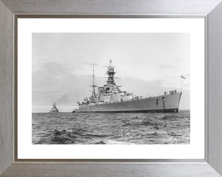 HMS Hood (51) Royal Navy Admiral Class Battlecruiser At Anchor Photo Print Wall Art Decor - Posters, Prints, & Visual Artwork - by Hampshire Prints (image 6 of 9)
