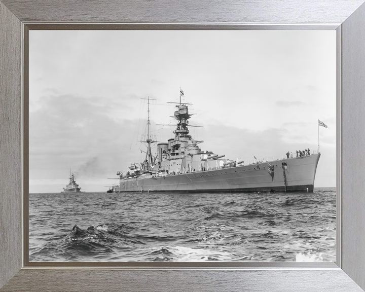 HMS Hood (51) Royal Navy Admiral Class Battlecruiser At Anchor Photo Print Wall Art Decor - Posters, Prints, & Visual Artwork - by Hampshire Prints (image 7 of 9)