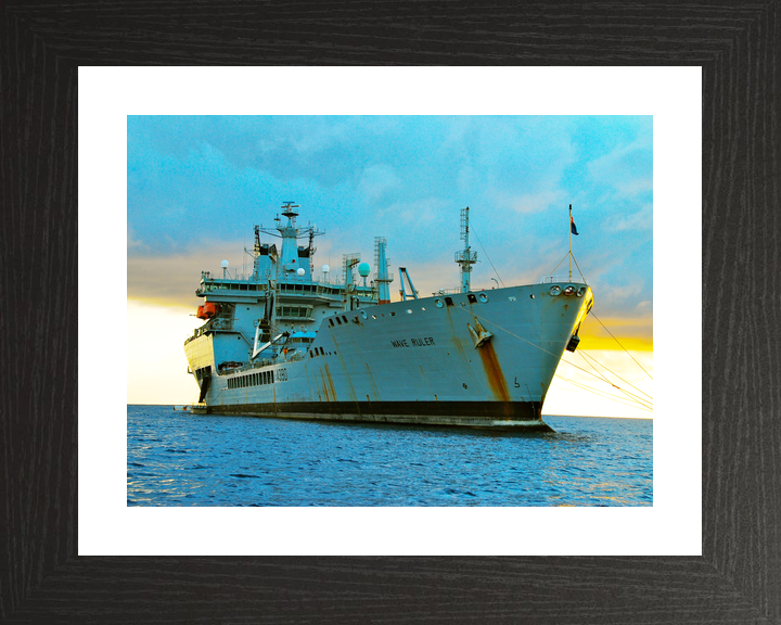 RFA Wave Ruler A390 Wave Class Tanker November 2010 Buoy at Sunset Photo Print - Posters, Prints, & Visual Artwork - by Hampshire Prints (image 2 of 9)