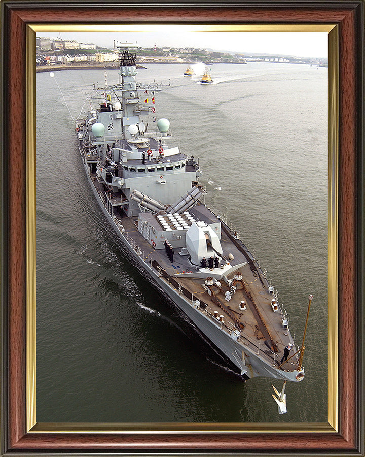 HMS Norfolk (F230) Photo Print - Plymouth - Royal Navy Type 23 Frigate Hampshire Prints 10 x 8 Classic Frame No