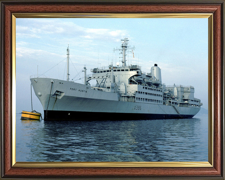 RFA Fort Austin A386 | Photo Print | Framed Print | Fort Rosalie Class | Royal Fleet Auxiliary Hampshire Prints