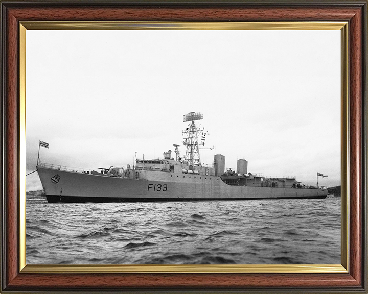 HMS Tartar (F133) Photo Print - At Anchor 1962 - Royal Navy Tribal Class Frigate