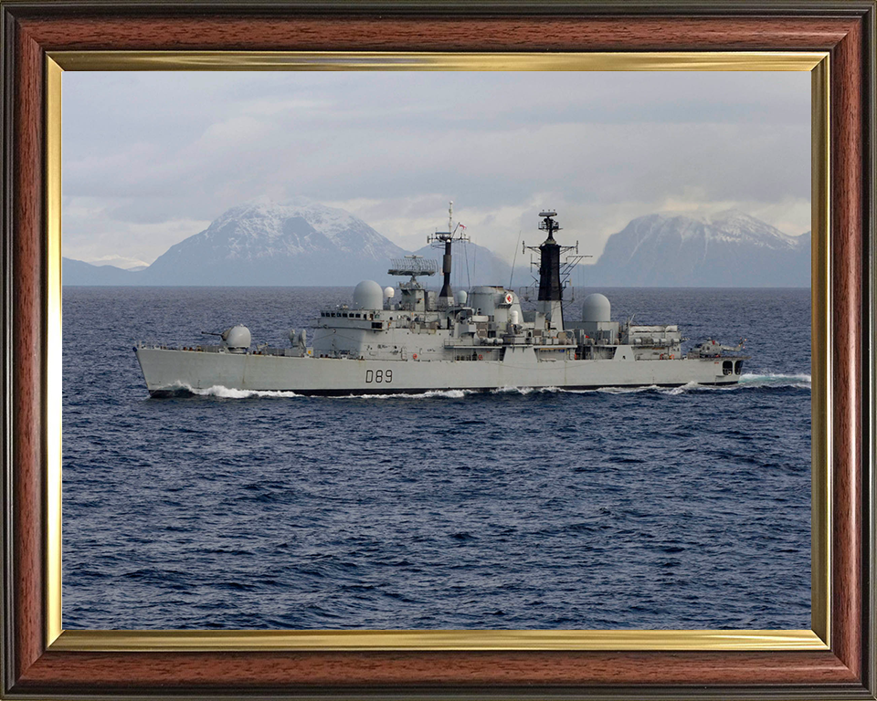 HMS Exeter (D89) Photo Print - At Sea March 2006 - Royal Navy Type 42 Destroyer Posters, Prints, & Visual Artwork Hampshire Prints 10 x 8 Classic Frame No