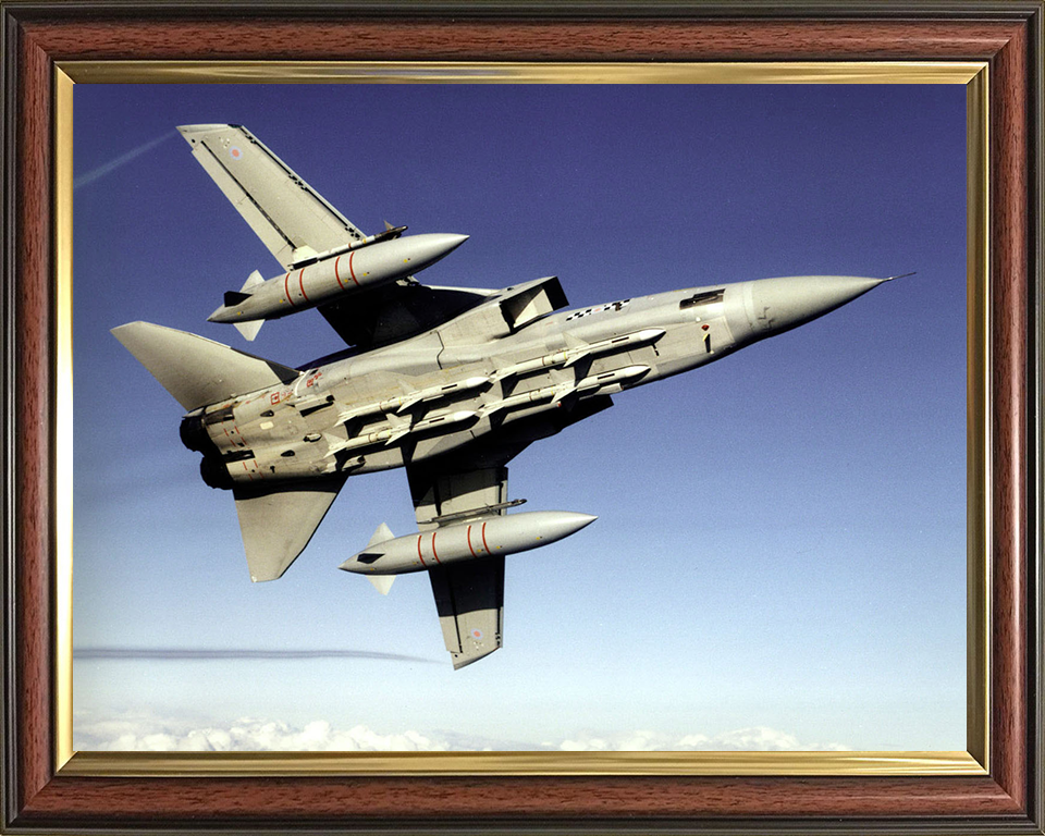 RAF Tornado F3 In Flight 2004 Photo Print - Royal Air Force Aircraft Posters, Prints, & Visual Artwork Hampshire Prints 10 x 8 Classic Frame No