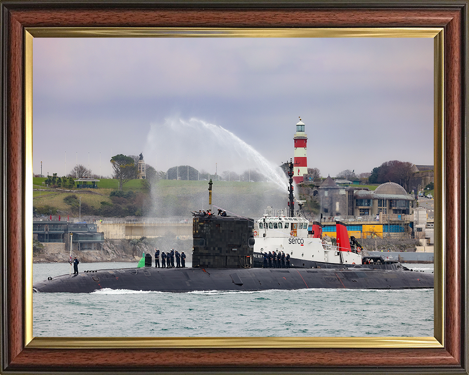 HMS Triumph (S93) Photo Print - Devonport Dec 2024 - Royal Navy Trafalgar Class Submarine