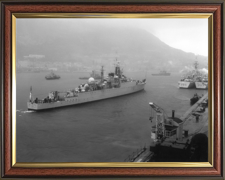 HMS Whirlwind (F187) Photo Print - Entering Gibraltar - Royal Navy W Class Destroyer