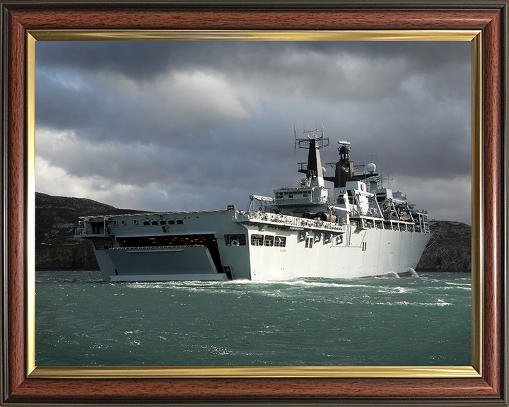 HMS Bulwark (L15) Photo Print - EX Joint Warrior 2008 - Royal Navy Albion Class Amphibious Ship Posters, Prints, & Visual Artwork Hampshire Prints 10 x 8 Classic Frame No