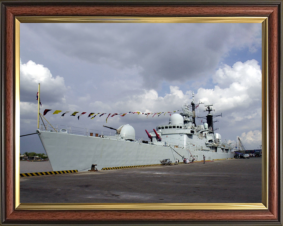 HMS Newcastle (D87) Photo Print - Ho Chi Min City Port - Royal Navy Type 42 Destroyer