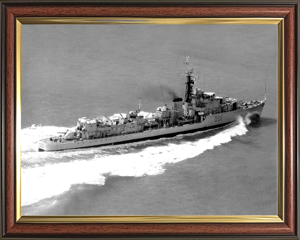 HMS Caprice (D01) Royal Navy C Class Destroyer High Starboard View Photo Print Wall Art Decor Posters, Prints, & Visual Artwork Hampshire Prints 10 x 8 Classic Frame No
