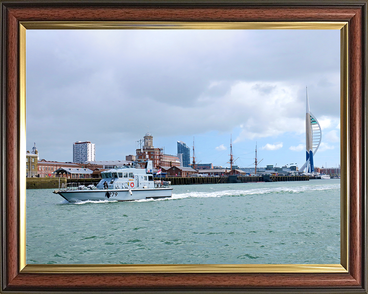 HMS Blazer (P279) Photo Print - Portsmouth Return 2019 - Royal Navy Archer Class P2000 Patrol Vessel Posters, Prints, & Visual Artwork Hampshire Prints 10 x 8 Classic Frame No