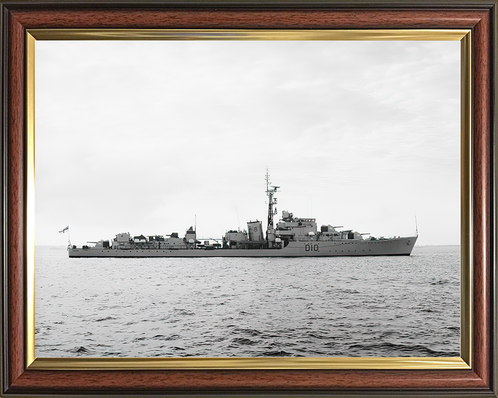 HMS Cassandra (D10) Royal Navy C Class Destroyer Starboard Beam View Photo Print Wall Art Decor Posters, Prints, & Visual Artwork Hampshire Prints 10 x 8 Classic Frame No