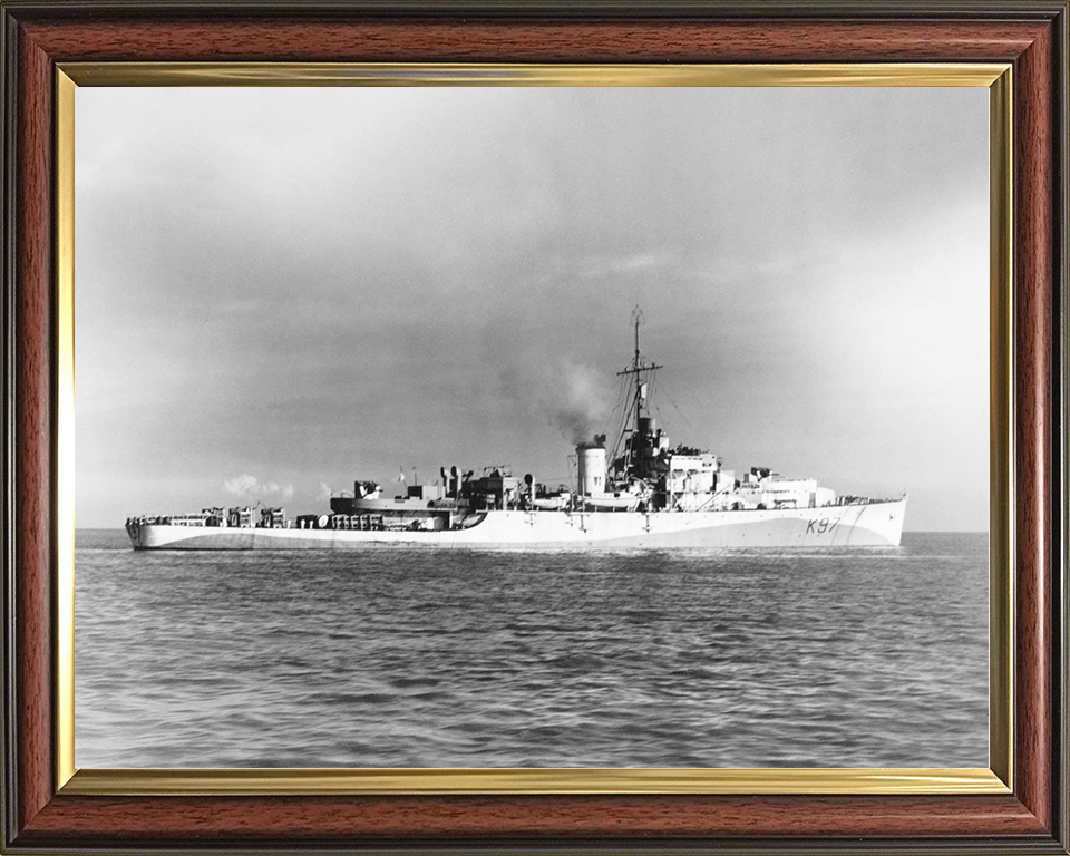 HMS Avon (K97) Royal Navy River Class Frigate Starboard Side View Photo Print Wall Art Decor Posters, Prints, & Visual Artwork Hampshire Prints 10 x 8 Classic Frame No