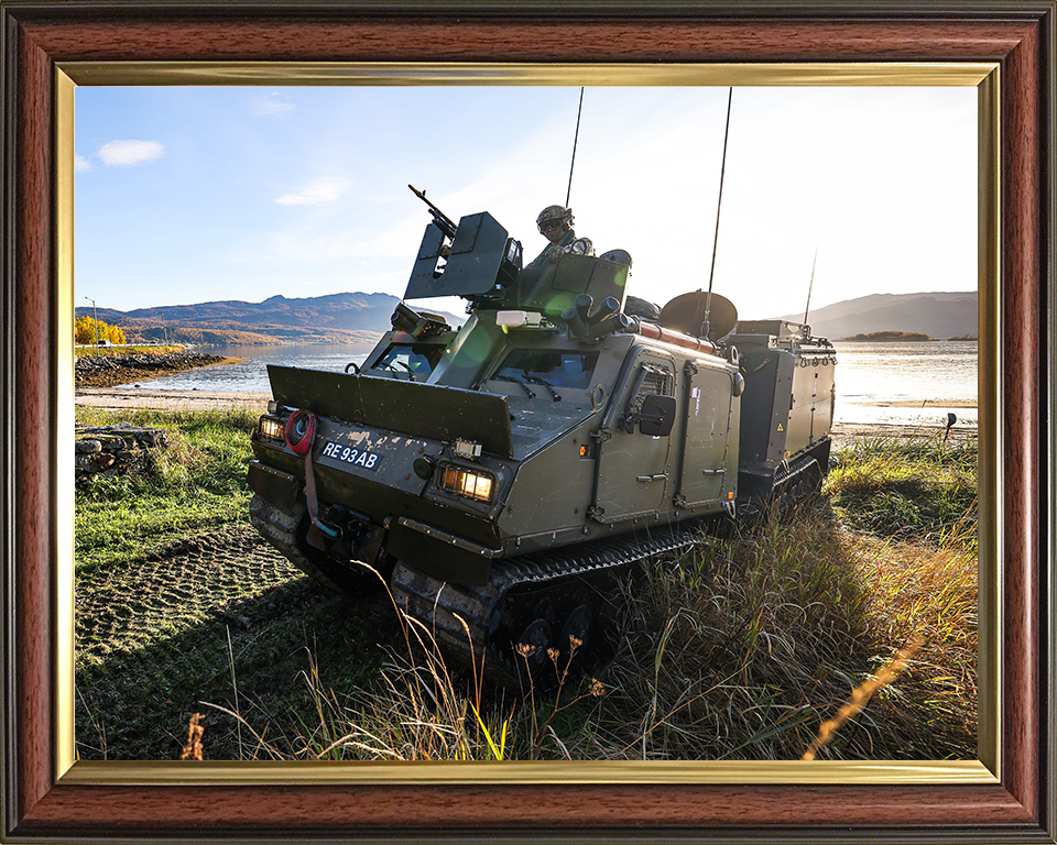 Viking All Terrain Vehicle Beach Assault Photo Print - British Army Vehicle Hampshire Prints 10 x 8 Classic Frame No