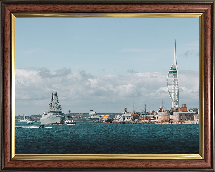 HMS Dauntless D33 Type 45 Destroyer 22 April 2025 Leaving Portsmouth