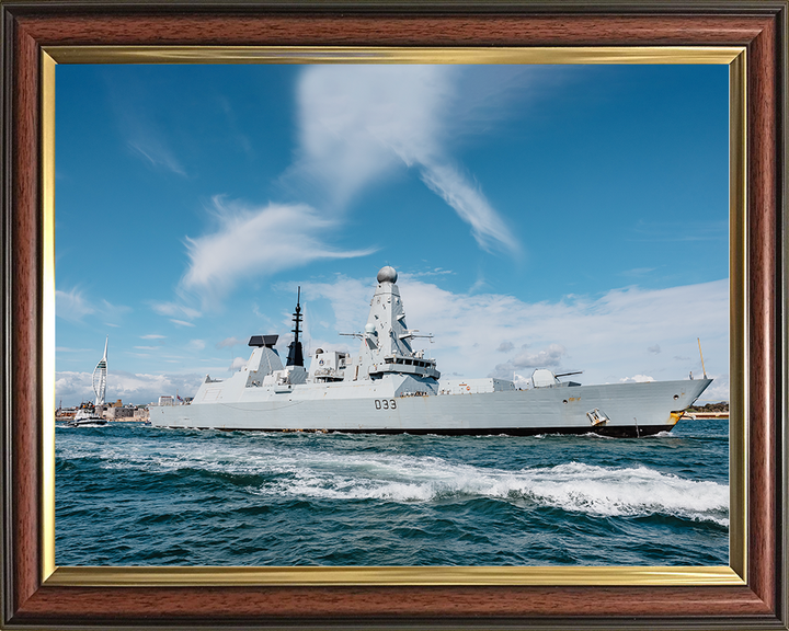 HMS Dauntless D33 Type 45 Destroyer 22 April 2025 Exiting Portsmouth