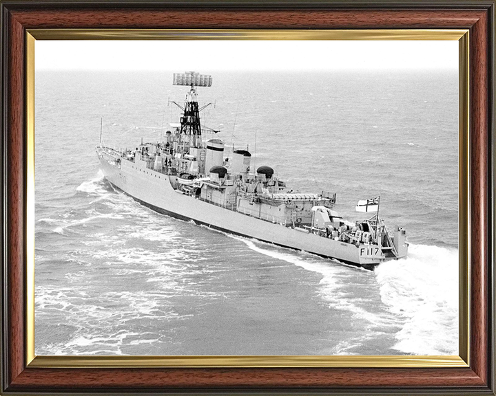 HMS Ashanti (F117) Royal Navy Tribal Class Frigate Turning to Port Photo Print Wall Art Decor Posters, Prints, & Visual Artwork Hampshire Prints 10 x 8 Classic Frame No