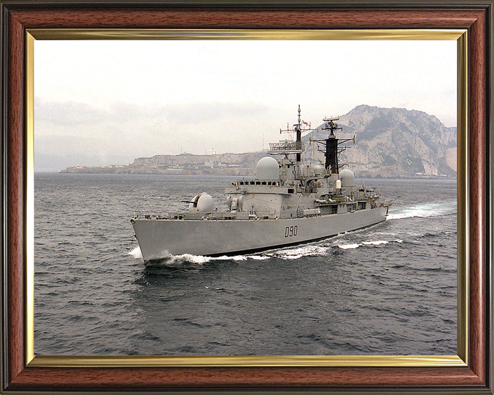 HMS Southampton (D90) Photo Print - Off Gibraltar 1997 - Royal Navy Type 42 Destroyer