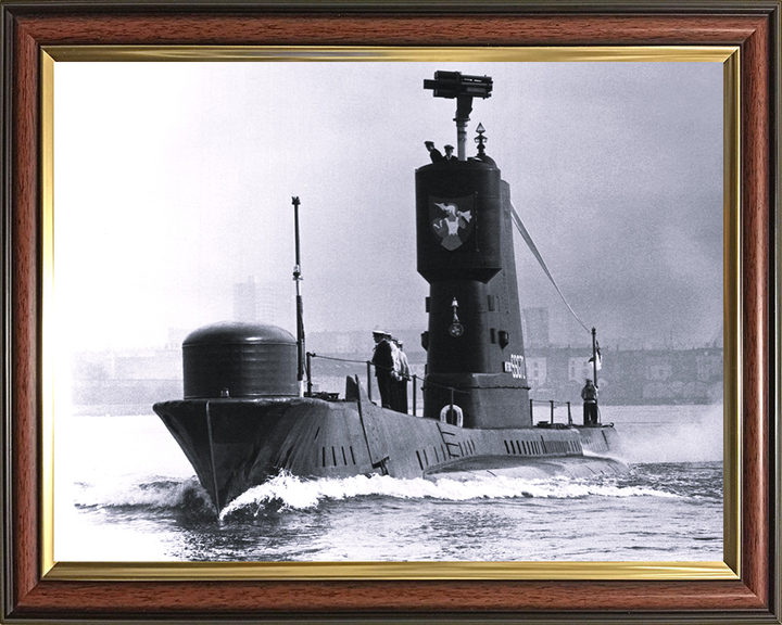 HMS Aeneas (S72) Photo Print - Paying Off 1972 - Royal Navy Amphion Class Submarine