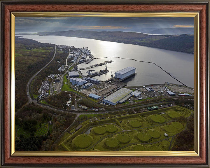 HMNB Clyde (HMS Neptune) Faslane Photo Print | Framed Print | Aerial Photo | Royal Navy Hampshire Prints