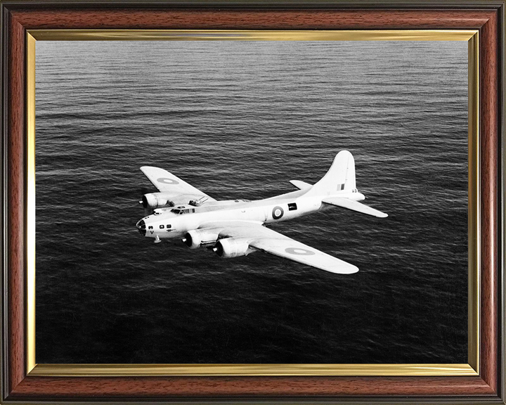 RAF Boeing Fortress Mk IIA in Flight Photo Print - Royal Air Force Aircraft Hampshire Prints 10 x 8 Classic Frame No