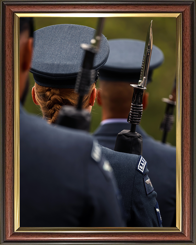 RAF Regiment on Parade Photo Print - Royal Air Force Hampshire Prints 10 x 8 Classic Frame No