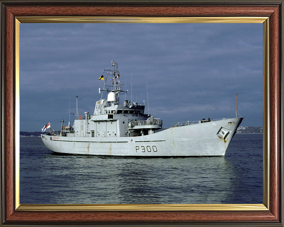 HMS Lindisfarne P300 Royal Navy Island class Patrol Vessel Photo Print or Framed Photo Print - Hampshire Prints