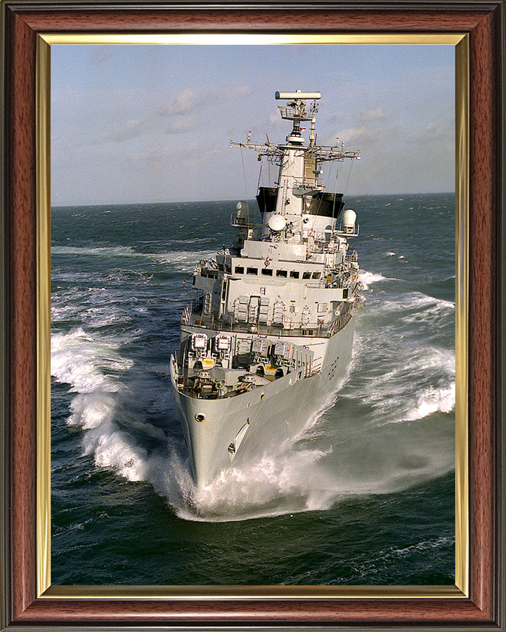 HMS Broadsword (F88) Photo Print - Bow View at Sea - Royal Navy Type 22 Frigate