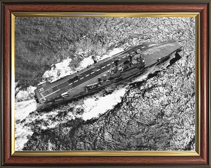 HMS Ark Royal (R09) Royal Navy Audacious Class Aircraft Carrier Photo Print Wall Art Decor Posters, Prints, & Visual Artwork Hampshire Prints 10 x 8 Classic Frame No