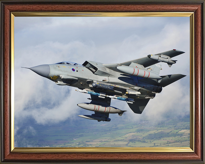 RAF Tornado GR4 from A IX(B) Sqn Photo Print - Royal Air Force Aircraftn | Photography Hampshire Prints 10 x 8 Classic Frame No