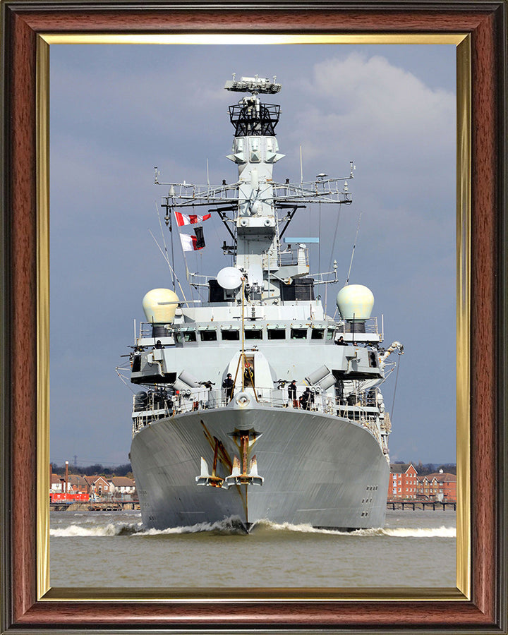 HMS Westminster (F237) Photo Print - Low Bow View - Royal Navy Type 23 Frigate Hampshire Prints 10 x 8 Classic Frame No