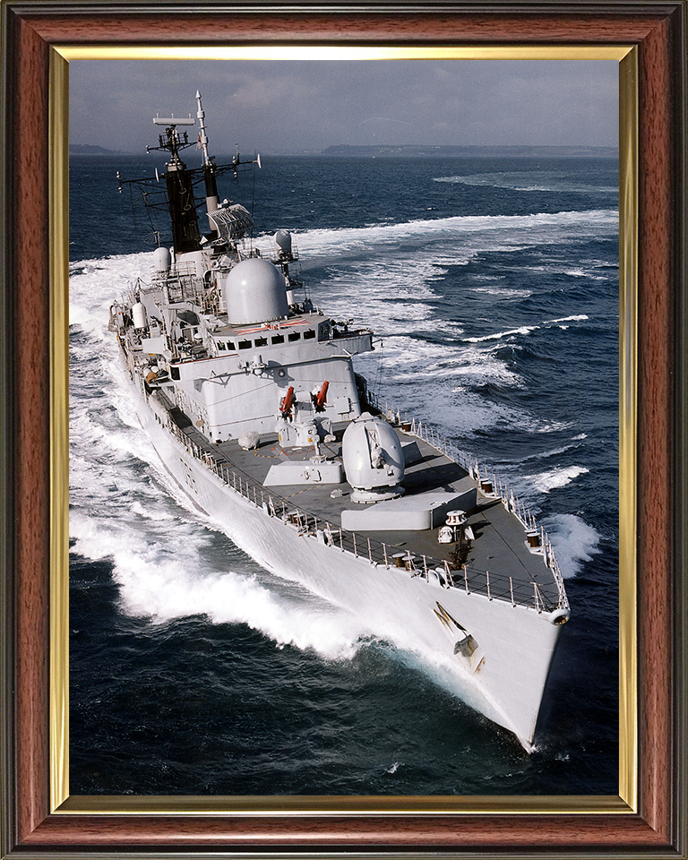 HMS York (D98) Photo Print - Bow View 2004 - Royal Navy Type 42 Destroyer