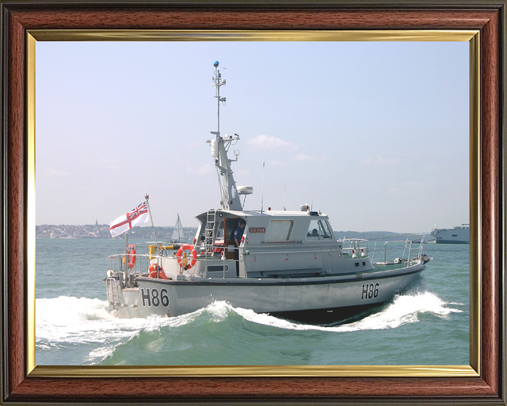 HMS Gleaner H86 | Photo Print | Framed Print | Poster | Survey Motor Launch | Royal Navy Hampshire Prints