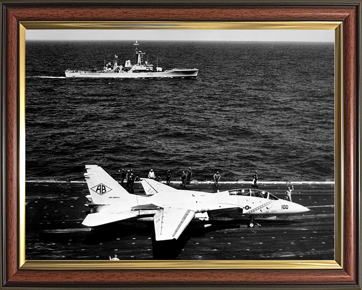 HMS Apollo (F70) Royal Navy Leander Class Frigate From A Carrier Photo Print Wall Art Decor Posters, Prints, & Visual Artwork Hampshire Prints 10 x 8 Classic Frame No